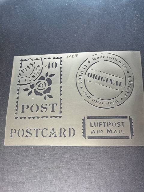 Postcard Stencil, Flexible, Reusable, 125Micron, Wall Decor, Home Decor, Furniture Painting, Card Making, Craft Stencil From Bitofeverythingbyb