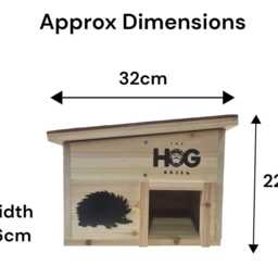 Wooden Hedgehog House Home Garden Animal Shelter - thumbnail 2
