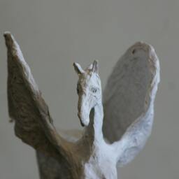 Horse Sculpture, Paper Mache Wedding Gift, Decor, Modern Home Art, Figurine, Birthday Lover - thumbnail 4