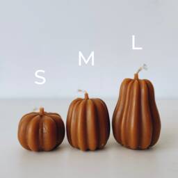 Beeswax Pumpkin Candles, Decor, Halloween Decor, Thanksgiving Pumpkin, Fall Home Autumn Candle - thumbnail 2