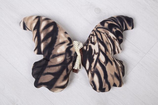 Pillow Butterfly. Stuffed Cushion. Decorative Pillow Soft Toy For The Children's Room. Flax Butterfly - image 1
