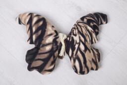 Pillow Butterfly. Stuffed Cushion. Decorative Pillow Soft Toy For The Children's Room. Flax Butterfly - thumbnail 1