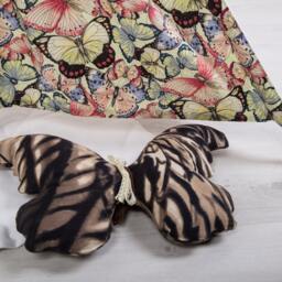 Pillow Butterfly. Stuffed Cushion. Decorative Pillow Soft Toy For The Children's Room. Flax Butterfly - thumbnail 2