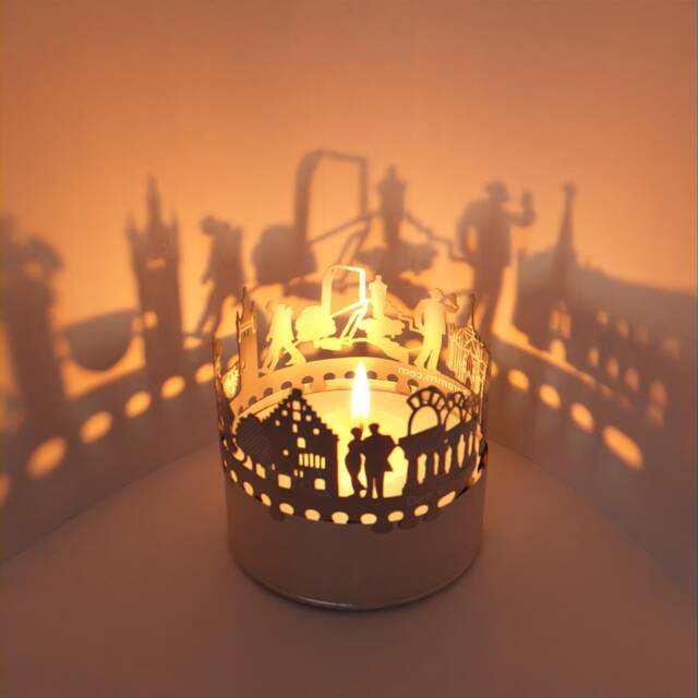 Bad Wimpfen Skyline Shadow Play Candle German Souvenir - image 1