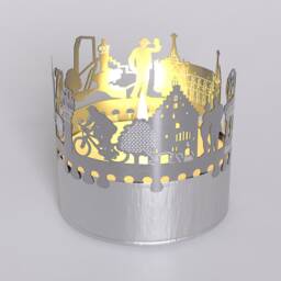Bad Wimpfen Skyline Shadow Play Candle German Souvenir - thumbnail 4