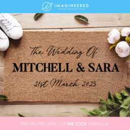 Custom Wedding Decor - The Of Bride & Groom Gift Personalized Mat For Them Entryway Doormat - thumbnail 1