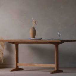 Konk ??? Refectory Table 2.0 [Oak] - With Extensions Bespoke Sizes Available Mid Century Modern Dining, Kitchen & Meeting Banquette - thumbnail 3