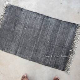 3x5Ft Indian Rugs Cotton Rug, Woven Area For Sale, Decor Rustic Rugs, Decorative Bohemian Indian - thumbnail 4
