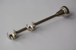 Double Curtain Pole Bracket - Classic Wall Mount in Silver, Gold, Black Or Copper ??16mm - Pack Of 1 - thumbnail 1