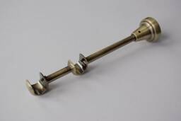 Double Curtain Pole Bracket - Classic Wall Mount in Silver, Gold, Black Or Copper ??16mm - Pack Of 1 - thumbnail 4