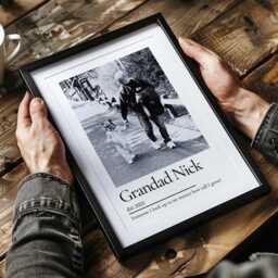 Personalised Grandad Photo Frame Custom Grandpa Gift Picture Print Grandparent Keepsake Wall Art Decor - thumbnail 2
