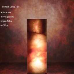 Elegant Onyx Stone Cube Lamp - Unique Ambient Lighting For Modern Home Decor 12Inch - thumbnail 2