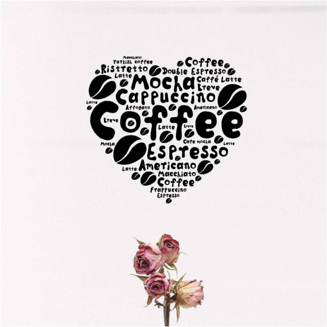 Coffee Is Love Vinyl Wall Art, Decal, Sticker, Transfer, Mural, Removable, Decor, Rent Friendly, Interior, Exterior, Full - 0820 - image 1