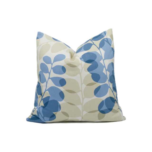 Scion - Lunaria 4 Colourways Available Cornflower/Denim Leaf Sunflower Elegant Floral Cushion Cover Handmade Throw Pillow - image 1