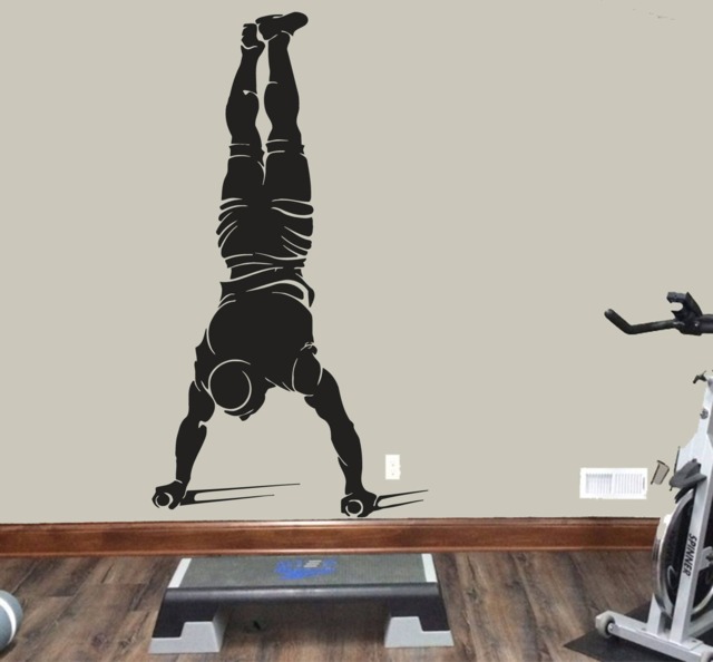 Crossfit Silhouette Wall Decal, Gym Workout Decor Se060 - image 1