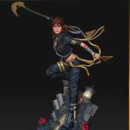 Sciel - Clair Obscur 3D Printed Figure 110 Scale - thumbnail 3