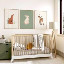 Woodland Nursery Prints Baby Room Decor, Wall Art Gift, Animal Kids Forest - thumbnail 3