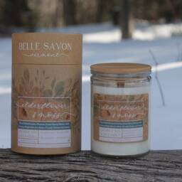 Wooden Wick Coconut Soy Candle Frasier Fir & Other Scents, Recycled Glass - thumbnail 2