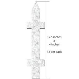 White Picket Fence Wall Stickers - 12 Count - Stk991 - thumbnail 2