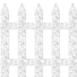 White Picket Fence Wall Stickers - 12 Count - Stk991 - thumbnail 1