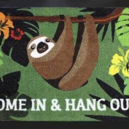 Sloth Doormat Come in & Hang Out - 60 X 40 cm - thumbnail 2