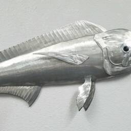 Mahi Wall Art, Metal Fish Decor, Beach Themed Outdoor Decor - thumbnail 3