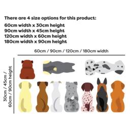 Dog Wall Sticker - Dogs in A Line Decal Set Art - thumbnail 2