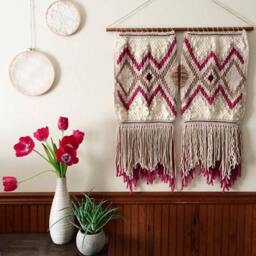 Custom - Woven Intricate Wall Hanging, Large Weaving, Statement Art, Yarn Tapestry, Weaving
