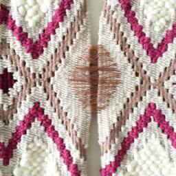 Custom - Woven Intricate Wall Hanging, Large Weaving, Statement Art, Yarn Tapestry, Weaving - thumbnail 2