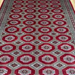 7x10 Red Color Bokhara Rug - 2.00x3.00 Bedroom Luxury Area Turkish Fine Quality Afghan - thumbnail 3