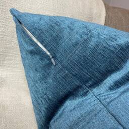 Plain Blue Cushion Cover, Crafted From John Lewis & Partners' Rothko Fabric, Features A Double-Sided Modern Design & Is High-Quality - thumbnail 3
