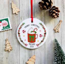Personalised Christmas Mug Hot Chocolate Design - Gift For Hot Chocolate Lovers - thumbnail 1