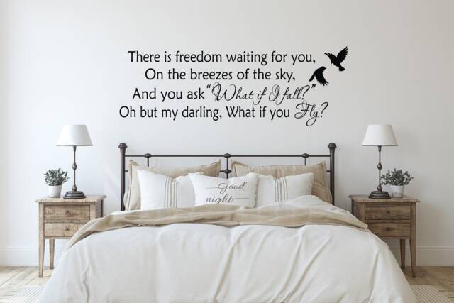 Freedom Awaits You Wall Decal - Erin Hanson Quote P150 - image 1