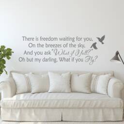 Freedom Awaits You Wall Decal - Erin Hanson Quote P150 - thumbnail 2
