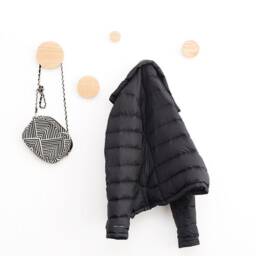 Round Oak Wall Hooks Modern Coat Rack, Decorative Mounting, Minimalist Organizer - thumbnail 2