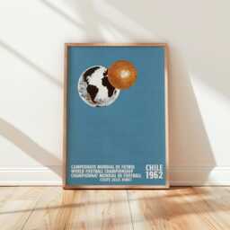 Chile 1962 Football World Cup Poster - Vintage Art Reproduction - thumbnail 2