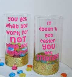 Countdown Jars - Weight Loss Motivation Days Till Wedding Engagement Gift Summer Body Count Down To Vacation Graduation - thumbnail 2