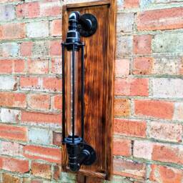 Industrial Style Wall Light Wooden Lamp Metal Shade Sconce Lighting - thumbnail 4