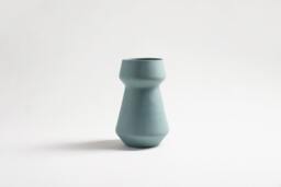 Flower Vase, Ceramic Decorative Wedding Table Centrepiece, Dine Centerpiece, Teal, Ceramique, Pottery, Turquoise - thumbnail 1