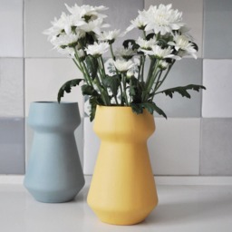 Flower Vase, Ceramic Decorative Wedding Table Centrepiece, Dine Centerpiece, Teal, Ceramique, Pottery, Turquoise - thumbnail 3
