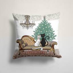 Animal Print Modern Cushion Cover/Cat Dog Pillow Cases/Cute Cat Pillow/Cat Gift Ideas/Home, Garden, Farmhouse Decorating Ideas - thumbnail 4