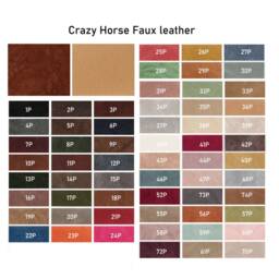 200+ Color Option Crazy Horse Faux Leather Sofa Cushion Cover With Piping, Backrest Cover, Bench Cushion Cover, Bed Back - thumbnail 3