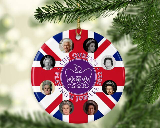 Queen Elizabeth Ii Platinum Jubilee Christmas Ornament - image 1
