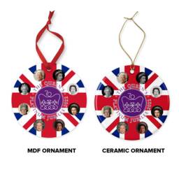 Queen Elizabeth Ii Platinum Jubilee Christmas Ornament - thumbnail 3
