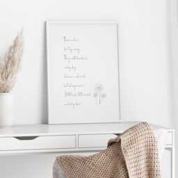 Those We Love Don't Go Away Print - Sympathy Gift Sorry For Your Loss Present Bereavement Poem Unframed - thumbnail 3
