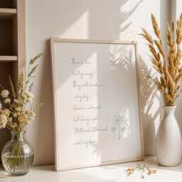 Those We Love Don't Go Away Print - Sympathy Gift Sorry For Your Loss Present Bereavement Poem Unframed - thumbnail 2