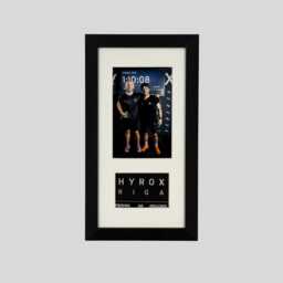 Hyrox Patch & Photo Display Frame - Wooden Handmade in UK Race Day Keepsake Gift - thumbnail 4
