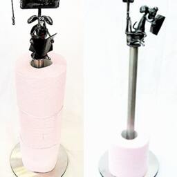 Spare Toilet Roll Holder With Dog Sittin On Reading The Newspaper - thumbnail 2