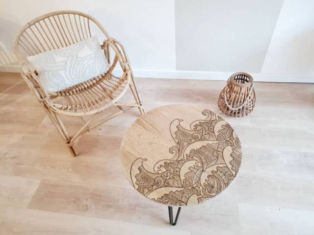 Oak Wood Coffee Table - image 1