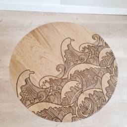 Oak Wood Coffee Table - thumbnail 3